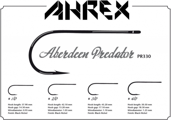 Ahrex PR330 - Aberdeen Predator #1/0 in the group Hooks & Terminal Tackle / Hooks / Fly Tying Hooks at Sportfiskeprylar.se (APR330-1_0)