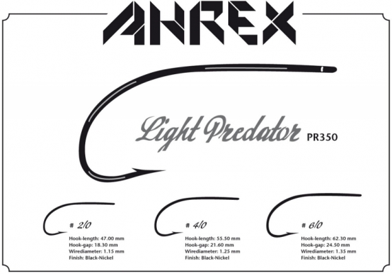 Ahrex PR350 - Light Predator, Barbed #2/0 in the group Hooks & Terminal Tackle / Hooks / Fly Tying Hooks at Sportfiskeprylar.se (APR350-2_0)