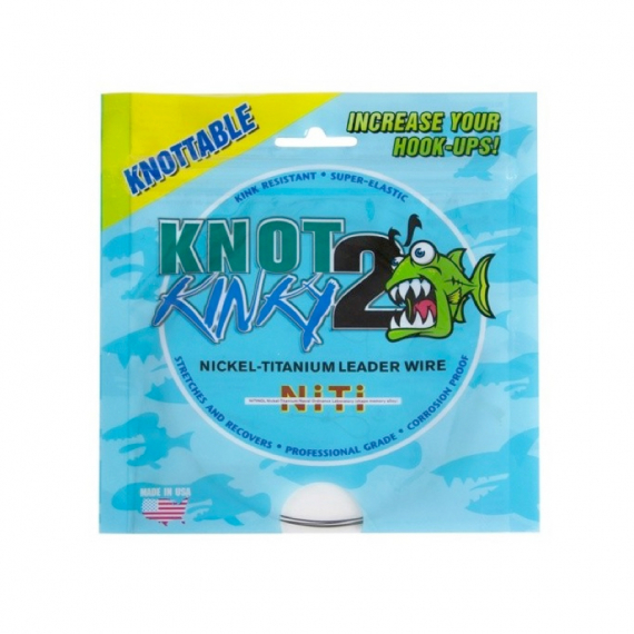 Knot 2 Kinky 1x1 Titanium 4,5m in the group Hooks & Terminal Tackle / Leaders & Leader Materials / Leader Materials / Wire at Sportfiskeprylar.se (AQ-NT00815Cr)