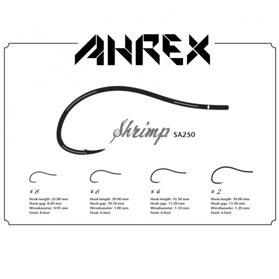 Ahrex SA250 SA Shrimp in the group Hooks & Terminal Tackle / Hooks / Fly Tying Hooks at Sportfiskeprylar.se (ASA250-2r)