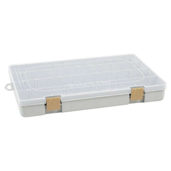 Westin W3 Tackle Box 36x22,5x4,8cm Grey/Clear in the group Storage / Tackle Boxes / Lure Boxes at Sportfiskeprylar.se (B02-706-037)