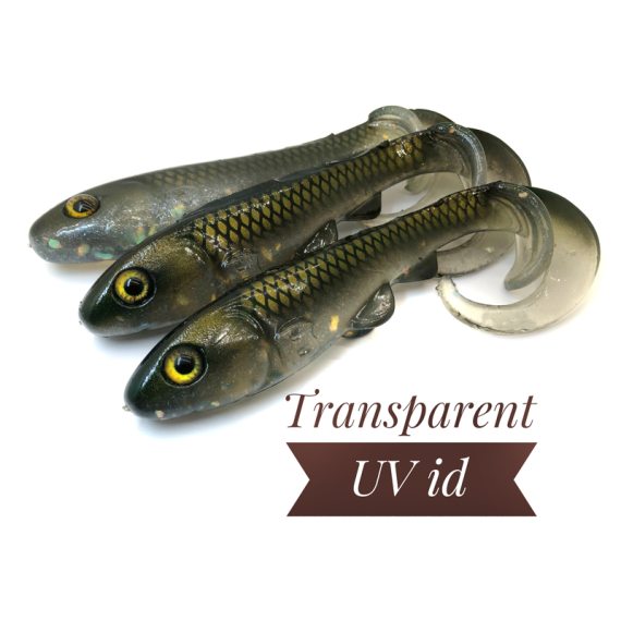 BoniBaits Happy Hybrid 24cm 57g - Transparent UV Id in the group Lures / Softbaits / Pike Softbaits at Sportfiskeprylar.se (BBHH12)