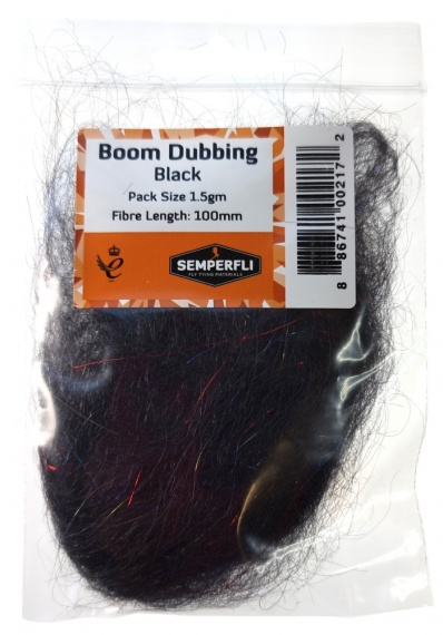 Semperfli Boom Dubbing - Black in the group Hooks & Terminal Tackle / Fly Tying / Fly Tying Material / Dubbing at Sportfiskeprylar.se (BBOM100BLKr)