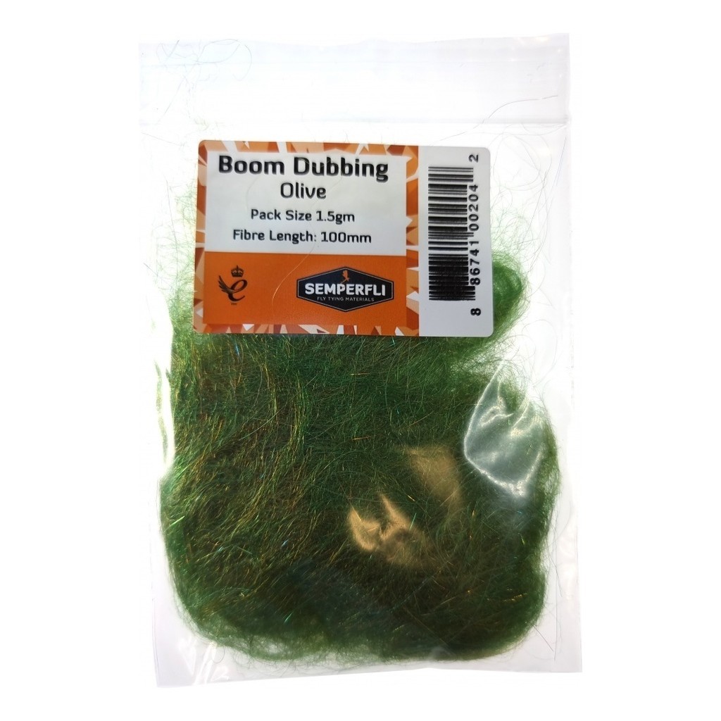 Semperfli Boom Dubbing - Olive in the group Hooks & Terminal Tackle / Fly Tying / Fly Tying Material / Dubbing at Sportfiskeprylar.se (BBOM100OLV)