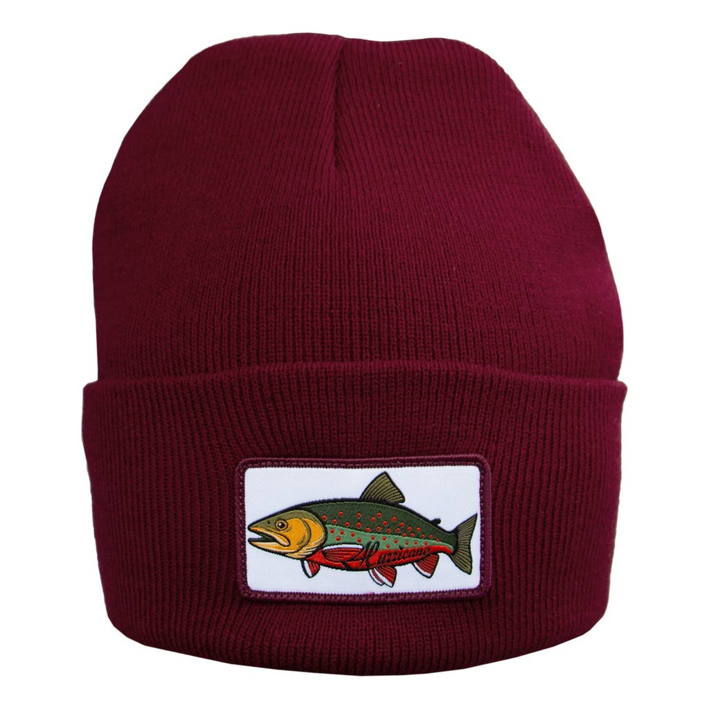 Hurricane Beanie Char Patch Red in the group Clothes & Shoes / Caps & Headwear / Beanies & Hats at Sportfiskeprylar.se (BEA02)