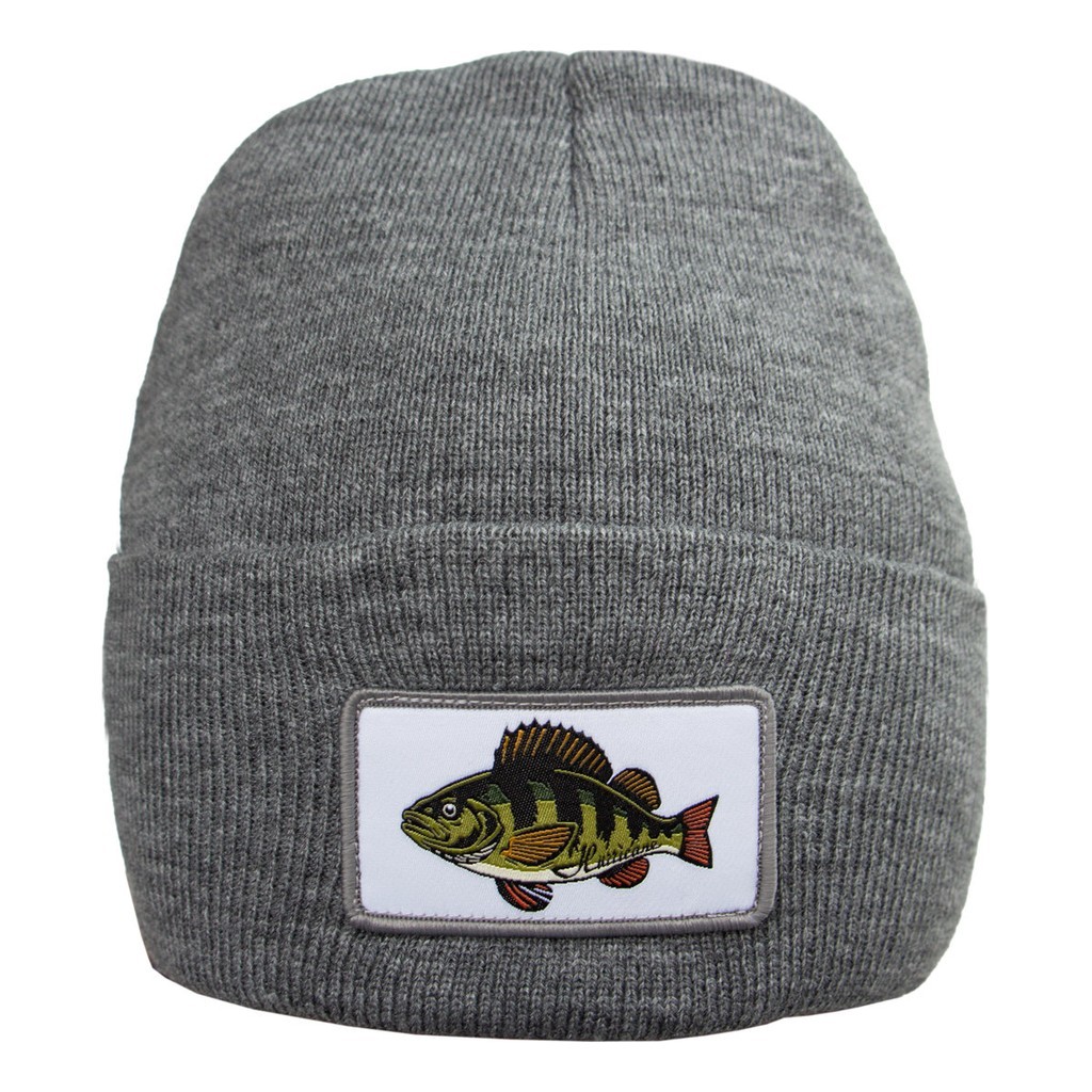 Hurricane Beanie Perch Patch Grey in the group Clothes & Shoes / Caps & Headwear / Beanies & Hats at Sportfiskeprylar.se (BEA03)