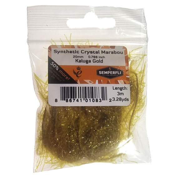 Semperfli Synthetic Crystal Marabou 20mm - Copper Brown in the group Hooks & Terminal Tackle / Fly Tying / Fly Tying Material / Yarn & Chenille at Sportfiskeprylar.se (BMAR100CPB)