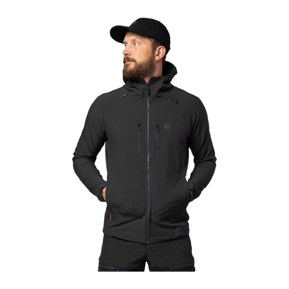 Beyond Nordic BN106 M\'s Tech Fleece Hoodie Off Black in the group Clothes & Shoes / Clothing / Sweaters / Fleece sweaters at Sportfiskeprylar.se (BN106-M-BLACK-Lr)