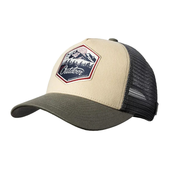 Beyond Nordic BN215 Great Outdoor Trucker Cap G-Grey in the group Clothes & Shoes / Caps & Headwear / Caps / Trucker Caps at Sportfiskeprylar.se (BN215-G-GREY-OS)