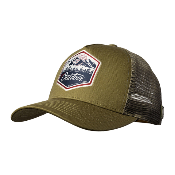 Beyond Nordic BN215 Great Outdoor Trucker Cap G-Moss Green in the group Clothes & Shoes / Caps & Headwear / Caps / Trucker Caps at Sportfiskeprylar.se (BN215-G-MOSS-OS)