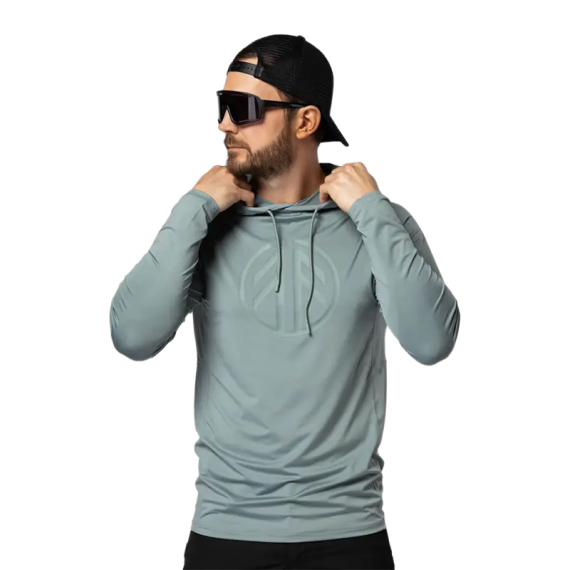 Beyond Nordic BN220 M\'s LS Sunblock Hoodie Green Milieu in the group Clothes & Shoes / Clothing / Sweaters / Hoodies at Sportfiskeprylar.se (BN220-M-GREEN-Lr)