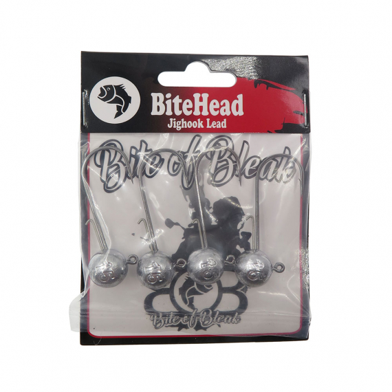 Bite Of Bleak Bitehead Lead - 15g 4/0 (4-pack) in the group Hooks & Terminal Tackle / Jig Heads / Round Jig Heads at Sportfiskeprylar.se (BOB-00-0316)