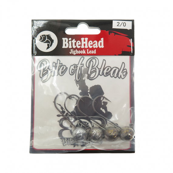 Bite Of Bleak Bitehead Lead - 10g 2/0 (4-pack) in the group Hooks & Terminal Tackle / Jig Heads / Round Jig Heads at Sportfiskeprylar.se (BOB-00-0530)