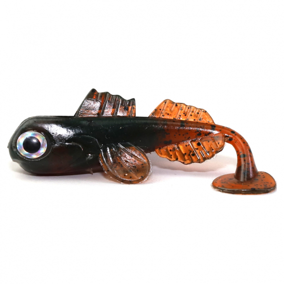 Bite Of Bleak Butter Bolt 7.5cm (5pcs) - Motor Oil Black Flake in the group Lures / Softbaits / Perch Softbaits & Zander Softbaits at Sportfiskeprylar.se (BOB-00-0934)