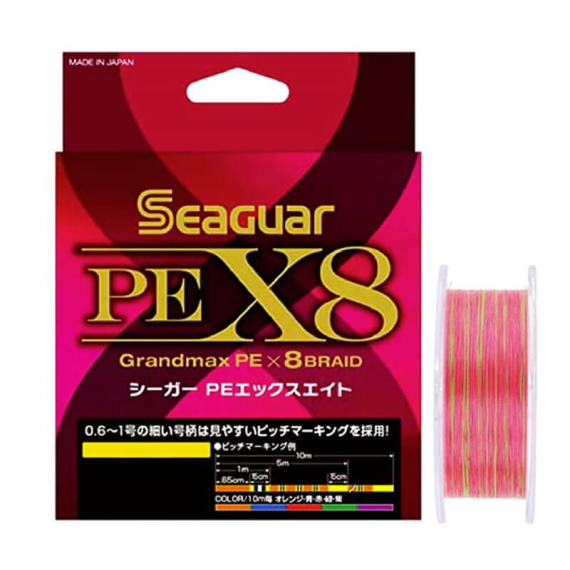 Seaguar PE X8 Grandmax 200m Multicolor in the group Lines / Braided Lines at Sportfiskeprylar.se (BOB-00-SEAGUAR-00-0028r)