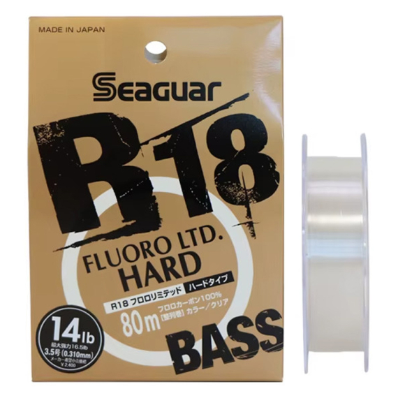 Seaguar R18 Fluoro LTD Hard Bass 80m in the group Lines / Fluorcarbon Lines at Sportfiskeprylar.se (BOB-00-SEAGUAR-0140r)