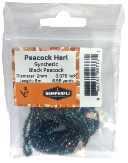 Semperfli Synthetic Peacock Herl in the group Hooks & Terminal Tackle / Fly Tying / Fly Tying Material / Other Synthetic Materials at Sportfiskeprylar.se (BSPH002BLKr)