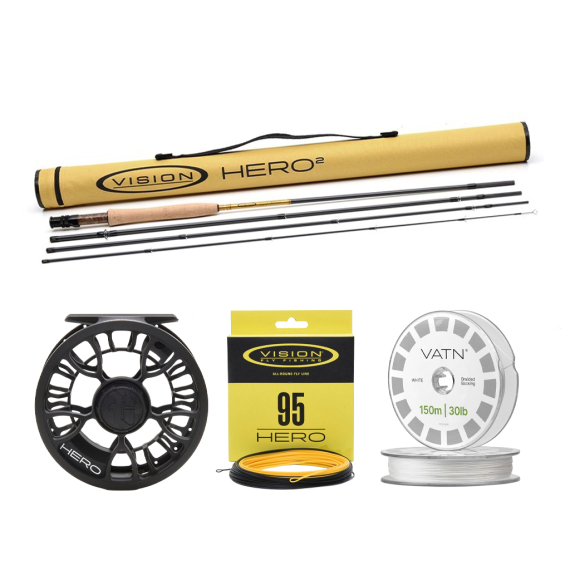 Vision Trout HERO² Flugset 9\' - #4 in the group Combos / Fly Fishing Combos / One-handed fly fishing combos at Sportfiskeprylar.se (BUNDLEVHII49042026H95)