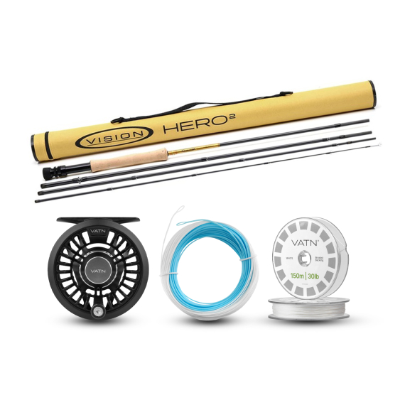 Vision Seatrout HERO² Coastal+ Flugset - 9\' #6 in the group Combos / Fly Fishing Combos / One-handed fly fishing combos at Sportfiskeprylar.se (BUNDLEVHII49062026COASTAL)