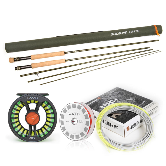 Guideline Stoked Flugset # 6 9\' in the group Combos / Fly Fishing Combos / One-handed fly fishing combos at Sportfiskeprylar.se (BUNDLE_10533469F)