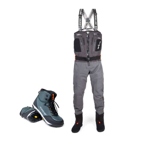 Guideline Alta Sonic T-Zip ULBC Wader Combo Vibram in the group Clothes & Shoes / Waders & Wading Equipment / Wading Kits at Sportfiskeprylar.se (BUNDLE_GL50710)