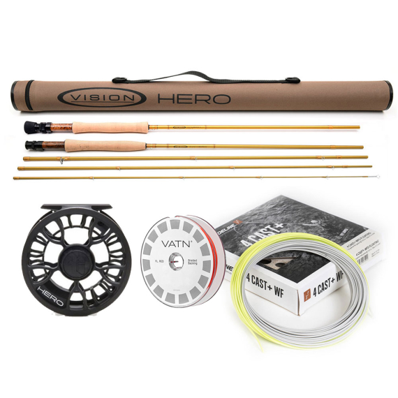 Vision Hero Outfit # 4 8\' in the group Fishing methods / Fly Fishing / Fly Fishing Kits at Sportfiskeprylar.se (BUNDLE_VHE4804P)