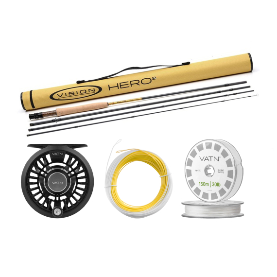 Vision Trout HERO² Dry Fly Taper+ Flugset - 9\'3\'\' #6 in the group Combos / Fly Fishing Combos / One-handed fly fishing combos at Sportfiskeprylar.se (BUNDLE_VHII4936_2026_DRY)
