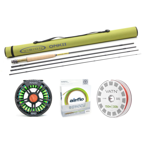 Vision ONKII Universal Taper Combo - 9\' #4 in the group Combos / Fly Fishing Combos / One-handed fly fishing combos at Sportfiskeprylar.se (BUNDLE_VOI4904AIRFLO)