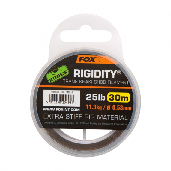 Fox Edges Rigidity Chod Filament 30m in the group Hooks & Terminal Tackle / Leaders & Leader Materials / Leader Materials / Other Leader Materials at Sportfiskeprylar.se (CAC610r)