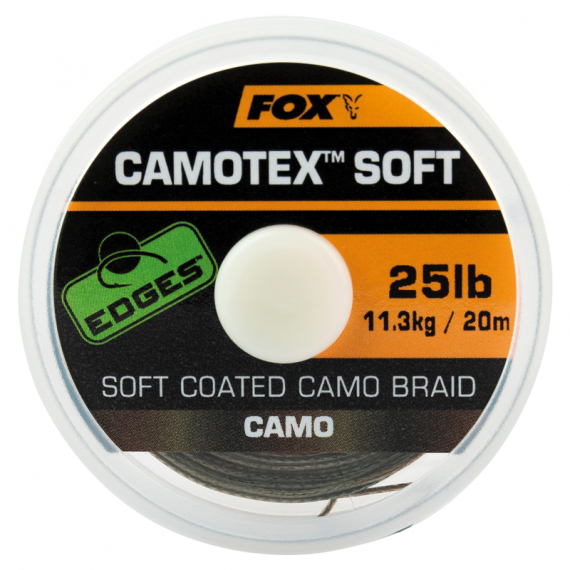 Fox Camotex Soft 20m in the group Hooks & Terminal Tackle / Leaders & Leader Materials / Leader Materials / Leader Material Braid at Sportfiskeprylar.se (CAC735r)
