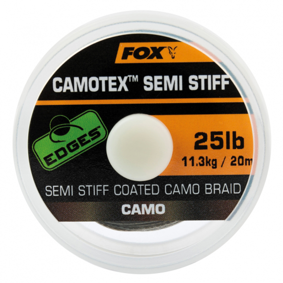 Fox Camotex Semi Stiff 20m in the group Hooks & Terminal Tackle / Leaders & Leader Materials / Leader Materials / Leader Material Braid at Sportfiskeprylar.se (CAC741r)