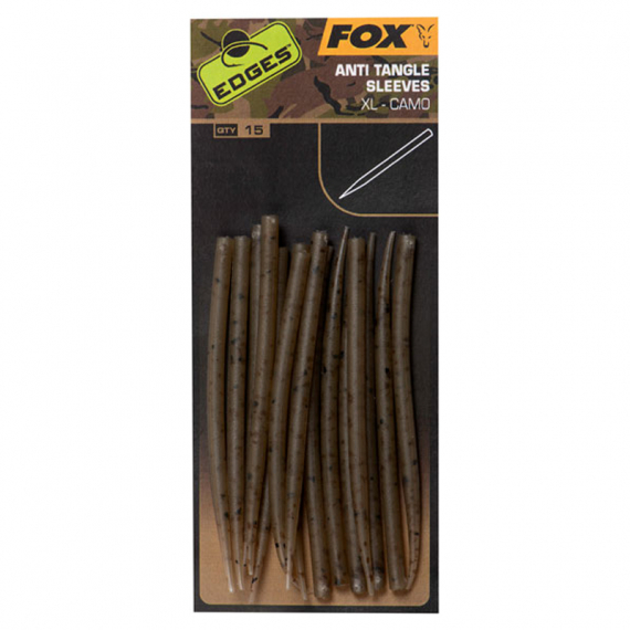 Fox Edges Camo XL Anti Tangle Sleeves 15pcs in the group Hooks & Terminal Tackle / Rig Accessories / Shrink Tubing & Sleeves at Sportfiskeprylar.se (CAC766)