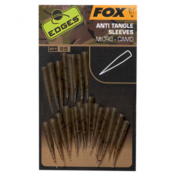 Fox Edges Camo Micro Anti Tangle Sleeves 25pcs in the group Hooks & Terminal Tackle / Rig Accessories / Shrink Tubing & Sleeves at Sportfiskeprylar.se (CAC768)