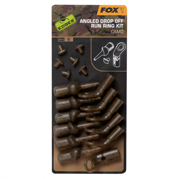Fox Edges Camo Angled Drop Off Run Rig Kit 6pcs in the group Hooks & Terminal Tackle / Rig Accessories / Lead Clips at Sportfiskeprylar.se (CAC775)