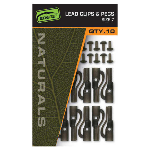 Fox Naturals Lead Clips & Pegs - Size 7 in the group Hooks & Terminal Tackle / Rig Accessories / Other Rig Accessories at Sportfiskeprylar.se (CAC829)