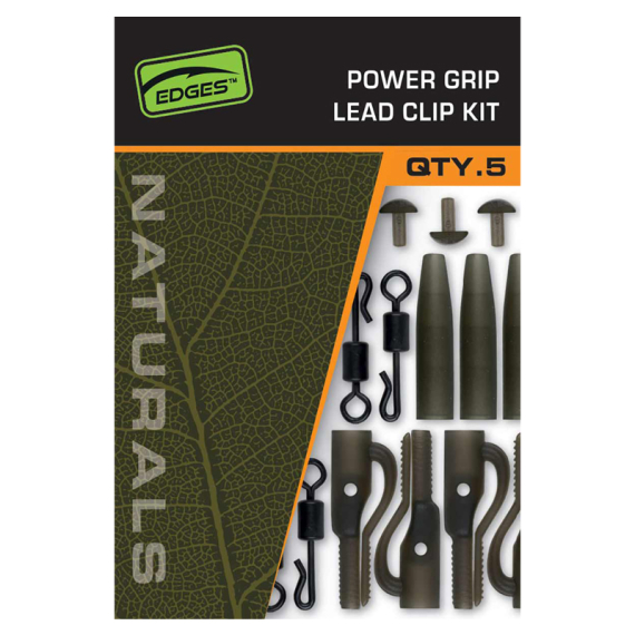 Fox Edges Naturals Power Grip Lead Clip Kit in the group Hooks & Terminal Tackle / Rig Accessories / Lead Clips at Sportfiskeprylar.se (CAC843)
