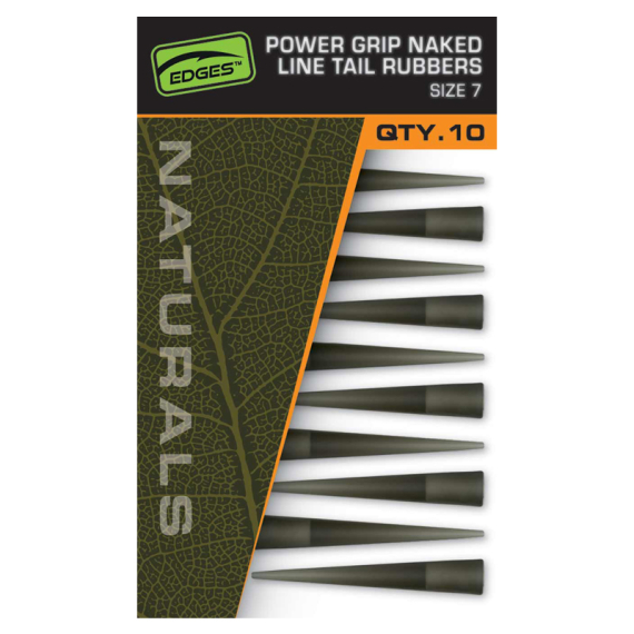 Fox Edges Naturals Power Grip Naked Line Tail Rubbers - size 7x10 in the group Hooks & Terminal Tackle / Rig Accessories / Shrink Tubing & Sleeves at Sportfiskeprylar.se (CAC844)