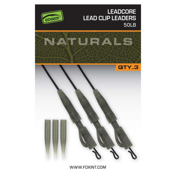 Fox Naturals Leadcore PG Lead Clip Leaders in the group Hooks & Terminal Tackle / Rig Accessories / Lead Clips at Sportfiskeprylar.se (CAC852)