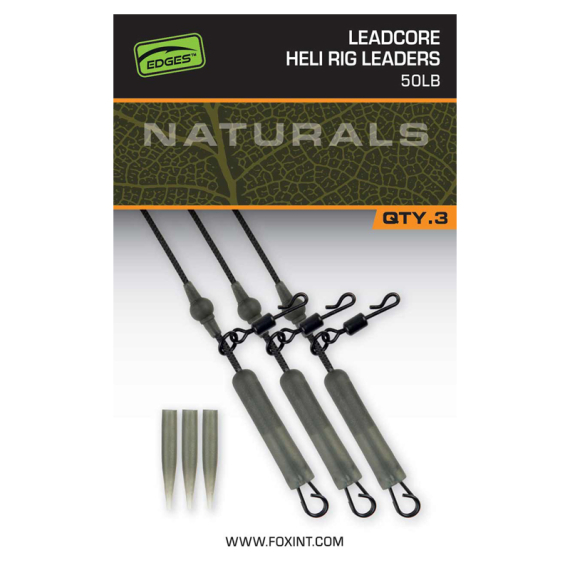 Fox Naturals Leadcore Heli Rig Leaders in the group Hooks & Terminal Tackle / Rig Accessories / Lead Clips at Sportfiskeprylar.se (CAC853)