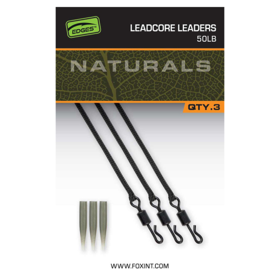 Fox Naturals Leadcore Leaders in the group Hooks & Terminal Tackle / Rig Accessories / Lead Clips at Sportfiskeprylar.se (CAC854)