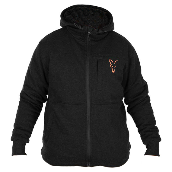 Fox Collection Sherpa Jacket Black & Orange in the group Clothes & Shoes / Clothing / Jackets / Fleece Jackets at Sportfiskeprylar.se (CCL275r)