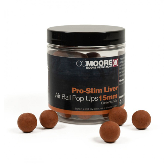 CC Moore Pro-Stim Liver Air Ball Pop Ups in the group Lures / Boilies, Hook Baits & Groundbait / Popups & Wafters at Sportfiskeprylar.se (CCM-90541r)