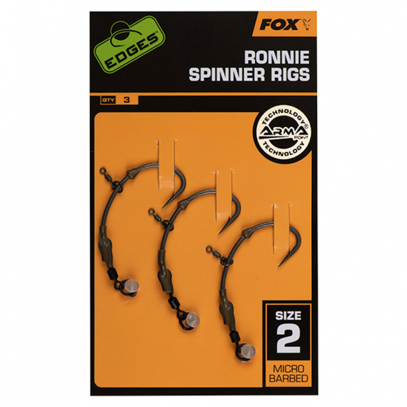 Fox Edges Ronnie Spinner Rigs in the group Hooks & Terminal Tackle / Ready-Made Rigs / Specimen Rigs at Sportfiskeprylar.se (CCR186r)