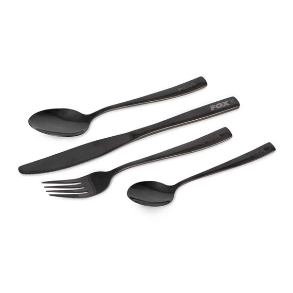 Fox Cookware Black Stainless Cutlery Set in the group Outdoor / Camp Kitchen & Utensils / Camping Stoves & Burners at Sportfiskeprylar.se (CCW041)