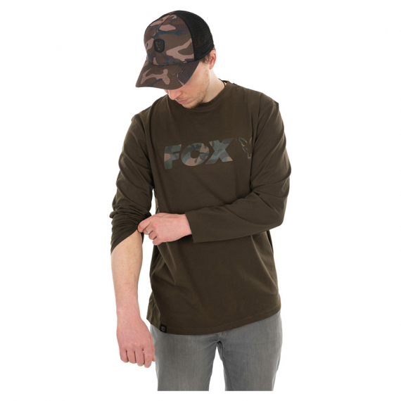 Fox Khaki/Camo Long Sleeve Shirt in the group Clothes & Shoes / Clothing / Sweaters / Long-sleeved T-shirts at Sportfiskeprylar.se (CFX110r)