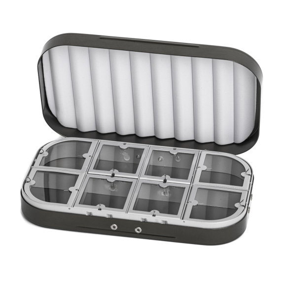 Aluminium box 8 compartments - Grey in the group Storage / Tackle Boxes / Flyboxes at Sportfiskeprylar.se (CH-304)