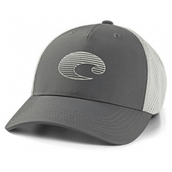 Costa XL Trucker Gradient Logo Performance Hat Gray in the group Clothes & Shoes / Caps & Headwear / Caps / Trucker Caps at Sportfiskeprylar.se (CO-HA125G)