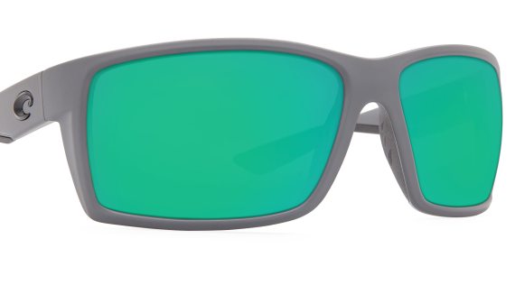 Costa Reefton matte gray - Green mirror 580P in the group Clothes & Shoes / Eyewear / Polarized Sunglasses at Sportfiskeprylar.se (CO-RFT98-OGMP)