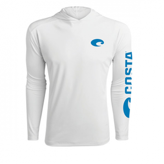 Costa Technical Hood White in the group Clothes & Shoes / Clothing / Sweaters / Hoodies at Sportfiskeprylar.se (CO-TECHHOOD13Wr)