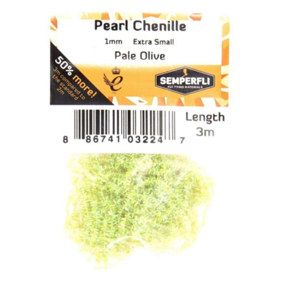 Semperfli Pearl Chenille 1mm - Pale Olive in the group Hooks & Terminal Tackle / Fly Tying / Fly Tying Material / Yarn & Chenille at Sportfiskeprylar.se (CPSC001POL)